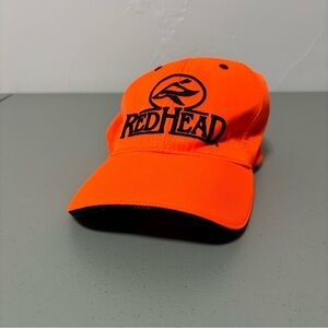 RedHead Hunter Orange Hunting Baseball Hat Cap Adjustable Strap OSFM